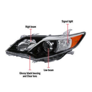 199.99 Spec-D Projector Headlights Toyota Camry (12-13-14) Black or Chrome - Redline360