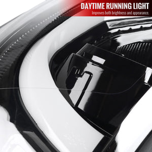309.95 Spec-D Projector Headlights Chevy Colorado (2015-2021) LED Bar - Black / Smoke / Chrome - Redline360