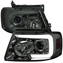 Load image into Gallery viewer, 289.95 Spec-D Projector Headlights Ford F150 (04-08) Sequential LED Bar - Black / Smoke Tint / Chrome - Redline360 Alternate Image