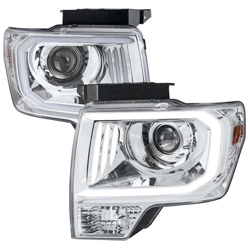 Spec-D Projector Headlights Ford F150 (2009-2014) w/ Triple Bar