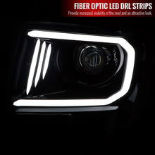 Load image into Gallery viewer, 279.95 Spec-D Projector Headlights Ford F150 (2009-2014) w/ Triple Bar LED C-Light - Black / Chrome - Redline360 Alternate Image