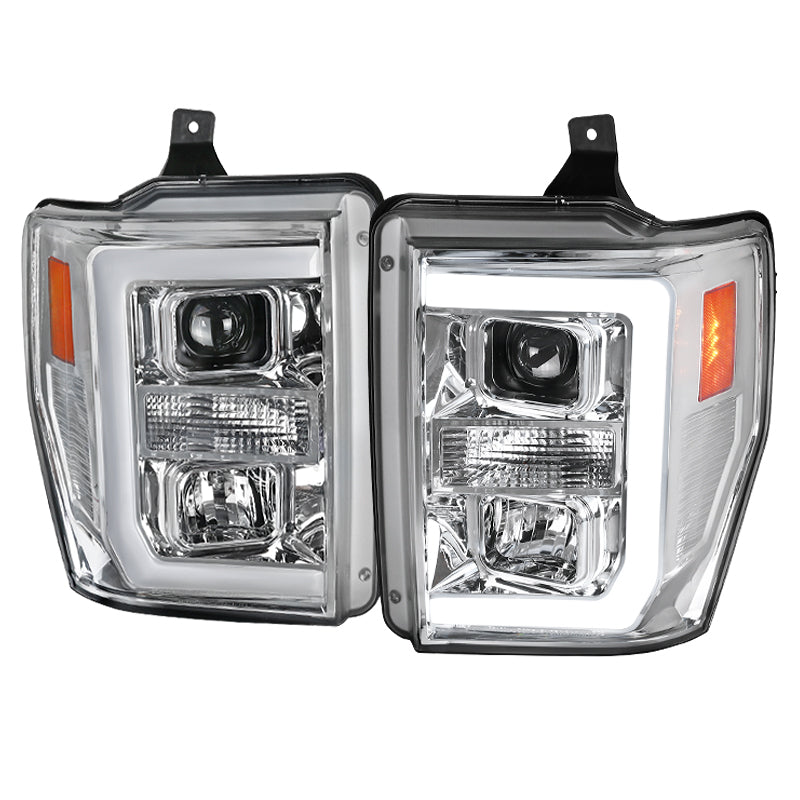 Spec-D Projector Headlights Ford F250 F350 F450 (08-09-10) LED C