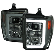 Load image into Gallery viewer, 284.99 Spec-D Projector Headlights Ford F250/F350/F450 (08-09-10) LED C-Bar - Black / Smoke / Chrome - Redline360 Alternate Image