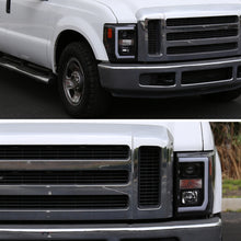 Load image into Gallery viewer, 284.99 Spec-D Projector Headlights Ford F250/F350/F450 (08-09-10) LED C-Bar - Black / Smoke / Chrome - Redline360 Alternate Image