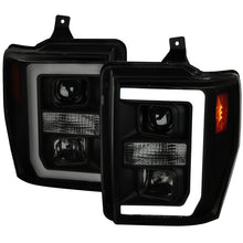 Load image into Gallery viewer, 284.99 Spec-D Projector Headlights Ford F250/F350/F450 (08-09-10) LED C-Bar - Black / Smoke / Chrome - Redline360 Alternate Image