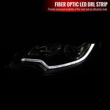 Load image into Gallery viewer, 389.95 Spec-D Projector Headlights Ford Focus (2012-2013-2014) Sequential Black w/ DRL Bar - Redline360 Alternate Image