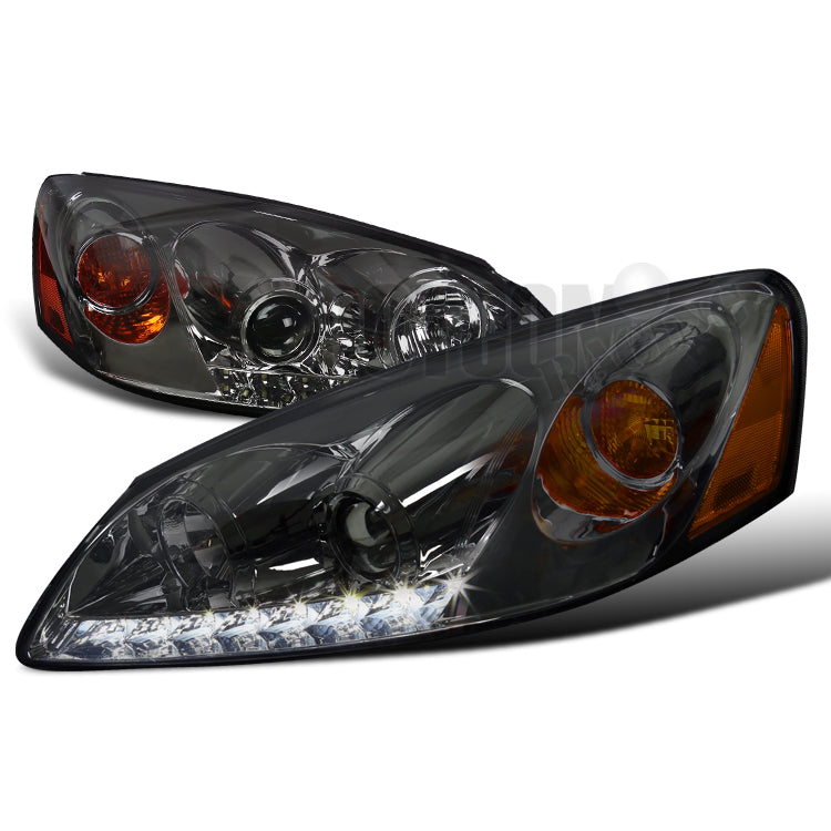 Spec-D Projector Headlights Pontiac G6 (05-10) LED DRL - Black / Smoke /  Chrome