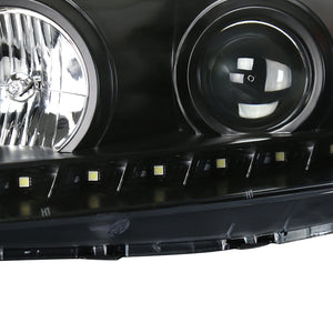 199.95 Spec-D Projector Headlights Pontiac G6 (05-10) LED DRL - Black / Smoke / Chrome - Redline360