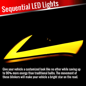 329.00 Spec-D Projector Headlights Hyundai Genesis Coupe (10-11-12) Sequential Turn Signal - Black - Redline360
