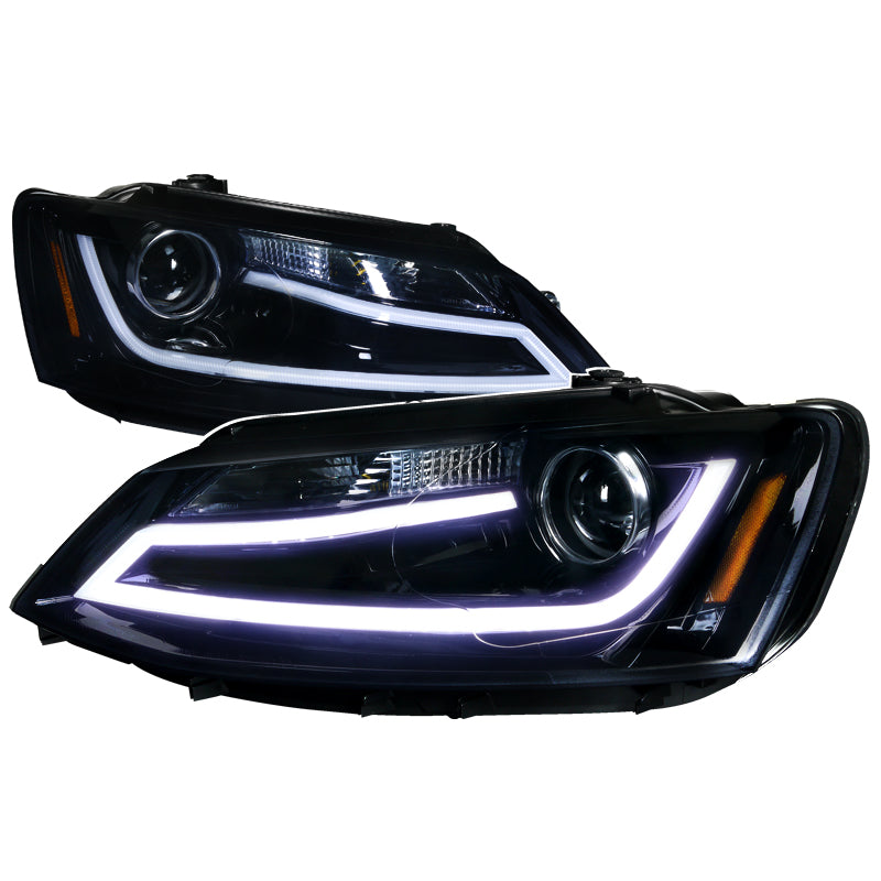 Spec-D Projector Headlights VW Jetta MK6 (2011-2018) w/ LED DRL Black or  Chrome