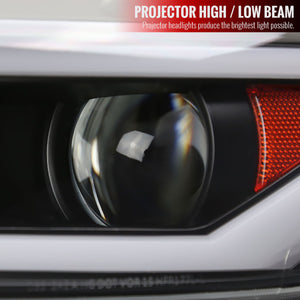 489.95 Spec-D Projector Headlights Ford Mustang (15-17) Shelby (18-20) w/ LED Bar - Xenon HID - Black or Chrome - Redline360