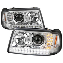 Load image into Gallery viewer, 214.99 Spec-D Projector Headlights Ford Ranger (2001-2011) w/ LED DRL Strip - Black / Clear / Smoke - Redline360 Alternate Image