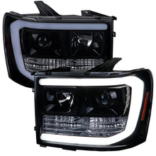 Load image into Gallery viewer, 319.95 Spec-D Projector Headlights GMC Sierra 1500 (2007-2013) LED C-Bar -  Black / Chrome / Smoke - Redline360 Alternate Image