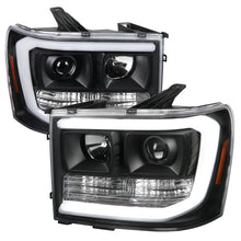 Load image into Gallery viewer, 319.95 Spec-D Projector Headlights GMC Sierra 1500 (2007-2013) LED C-Bar -  Black / Chrome / Smoke - Redline360 Alternate Image