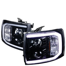 Load image into Gallery viewer, 299.95 Spec-D Projector Headlights Chevy Silverado (07-13) LED C-Bar DRL - Black / Smoked / Clear - Redline360 Alternate Image