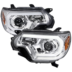 309.95 Spec-D Projector Headlights Toyota Tacoma (2012-2015) C-Light Bar - Black or Chrome - Redline360