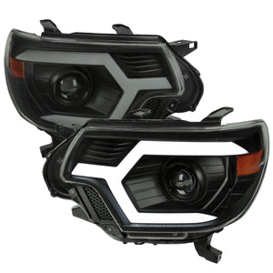 Spec-D Projector Headlights Toyota Tacoma (12-15) Sequential - Black ...