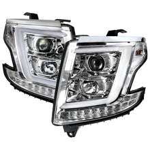 Load image into Gallery viewer, 375.00 Spec-D Projector Headlights Chevy Suburban/Tahoe (2015-2020) w/ C-bar LED DRL - Black or Chrome - Redline360 Alternate Image