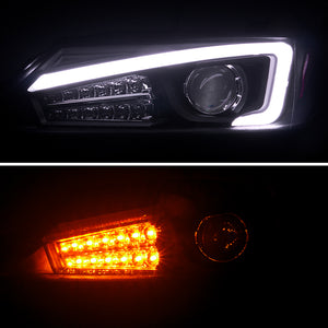359.95 Spec-D Projector Headlights Scion tC (2011-2012-2013) w/ LED Bar - Black / Tinted / Chrome - Redline360