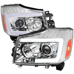 279.95 Spec-D Projector Headlights Nissan Titan (04-15) Armada (04-07) Sequential LED DRL - Redline360