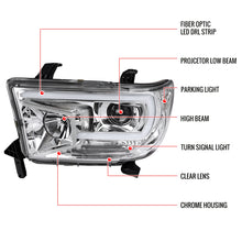Load image into Gallery viewer, 279.99 Spec-D Projector Headlights Tundra (07-13) Sequoia (08-17) LED DRL - Black / Chrome / Smoke - Redline360 Alternate Image