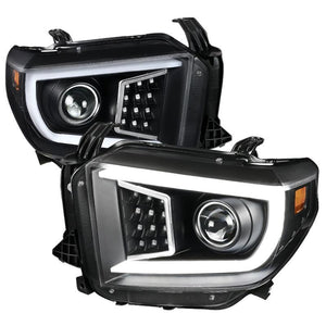 299.95 Spec-D Projector Headlights Toyota Tundra (14-21) Sequential LED DRL - Black/Chrome - Redline360