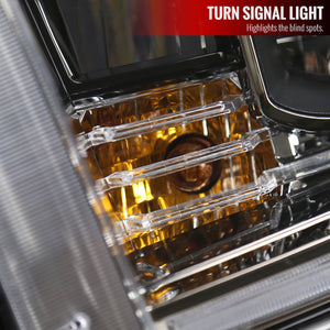 429.95 Spec-D Projector Headlights Toyota Tundra (2014-2020) LED Sequential DRL Black/Chrome - Redline360
