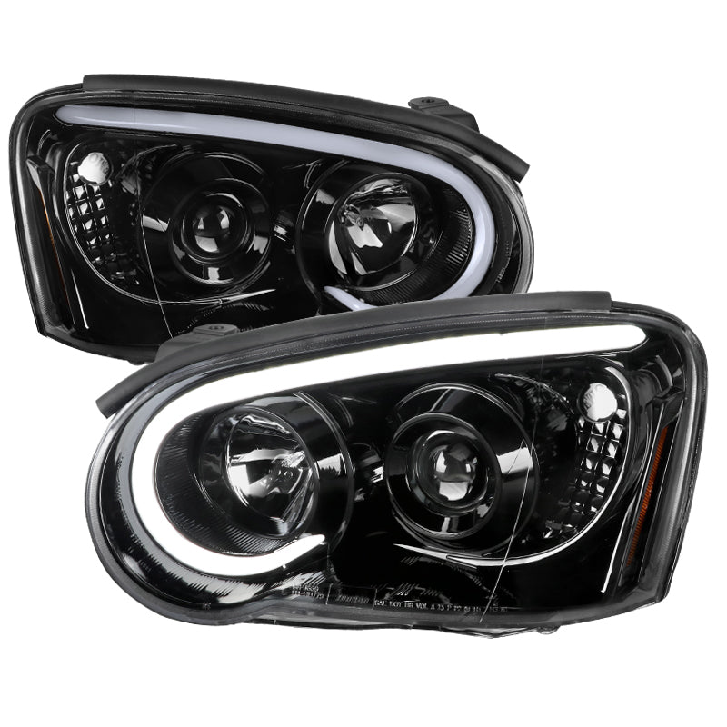 Spec-D Projector Headlights Subaru WRX/STi (2004-2005) w/ LED Bar