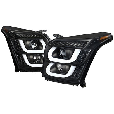 299.00 Spec-D Projector Headlights GMC Yukon & XL (2015-2019) LED DRL - Black or Chrome - Redline360