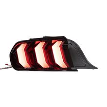 Load image into Gallery viewer, Winjet LED Tail Lights Ford Mustang S550 (15-23) Euro Style Clear Lens With Sequential Turn Signals - Gloss Black CTRNG0680 - Gloss Black / Clear Alternate Image