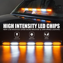Load image into Gallery viewer, Xprite COB LED Strobe Light Bar 31" G2 Vigilante Series 35W Traffic Advisor - White-Red / White-Amber - White-Red Alternate Image