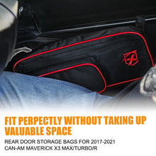 Load image into Gallery viewer, Xprite Rear Side Door Storage Bags Can-Am Maverick/X3/Max/XRS/XDS/Turbo R (2017-2020) Red / White - Red Alternate Image