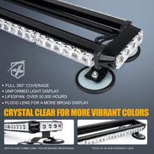Load image into Gallery viewer, Xprite Rooftop Strobe Light Pursuit 26" LED Series w/ Magnetic Base - Amber / Mixed - Amber Alternate Image