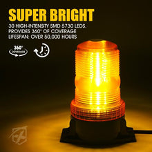 Load image into Gallery viewer, Xprite Compact 30 LED Beacon Strobe Light - G1 (Screw Mounted) / G2 (Magnetic or Permanent) - G1 (Screw Mounted) Alternate Image