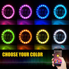 Load image into Gallery viewer, Xprite 4" LED Fog Light Jeep Wrangler JK (2007-2018) Grand Cherokee (2011-2013) w/ RGB Halo - FL-R4IN-RGB - Default Title Alternate Image