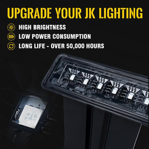 31.49 Xprite 3rd Brake Light LED Replacement Jeep Wrangler JK (2007-2018) Clear / Smoke - Redline360