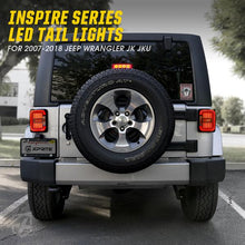 Load image into Gallery viewer, Xprite LED TaillightsJeep Wrangler JK (2007-2018) Inspire Series - Clear / Smoke - Clear Alternate Image