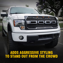 Load image into Gallery viewer, 116.99 Xprite Raptor Style Grill Ford F150 (2009-2014) w/ LED Running Lights - Redline360 Alternate Image