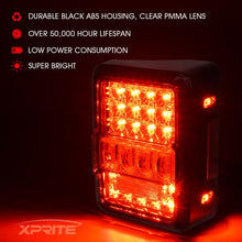 Load image into Gallery viewer, Xprite LED Taillights Jeep Wrangler JK (2007-2018) Destroyer Series - Clear / Smoke - Clear Alternate Image