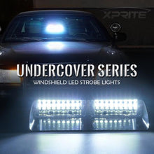 Load image into Gallery viewer, Xprite Dash/Windshield LED Strobe Lights [Undercover Series] Multiple Light Color Option - Blue Alternate Image