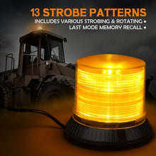 Load image into Gallery viewer, Xprite Revolving Beacon Light Orbit Series 12 LED Amber 18W w/ 13 Flash Patterns - SL-L18-Y - Default Title Alternate Image