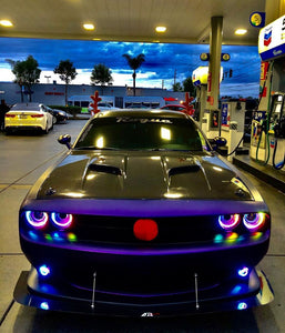 152.96 Oracle Fog Light Halo Upgrade Kit Dodge Challenger (08-14) [Dynamic ColorSHIFT] Waterproof or Non-Waterproof - Redline360