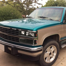Load image into Gallery viewer, Spec-D OEM Replacement Headlights Chevy Suburban / Tahoe (88-93) [w/ Bumper &amp; Corner Lights Set] Chrome or Black Housing - Black Alternate Image