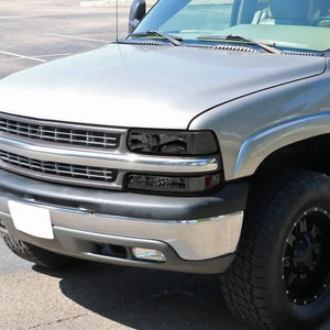 205.00 Spec-D Crystal Headlights Chevy Silverado 1500HD/2500HD/3500 (99-02) LED Bar & Bumper Lights-  Clear or Smoke - Redline360