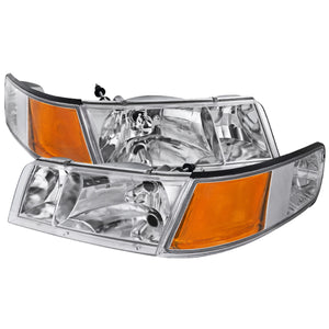 119.95 Spec-D OEM Replacement Headlights Mercury Grand Marquis (98-02) Black or Clear w/ Amber - Redline360