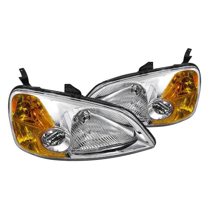 99.95 Spec-D OEM Replacement Headlights Honda Civic (01-03) JDM Euro Black or Chrome - Redline360