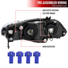 Load image into Gallery viewer, Spec-D Replacement Headlights Honda Civic &amp; Civic Si Sedan (06-11) w/ LED Strip Alternate Image