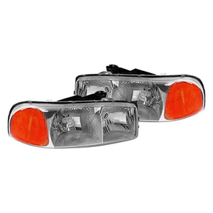 100.00 Spec-D OEM Replacement Headlights GMC Sierra (99-06) Yukon (00-06) Black or Chrome - Redline360