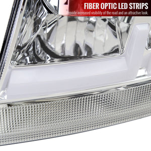 Spec-D Headlights Jeep Grand Cherokee (99-04) w/ Dual DRL LED Bars Chrome / Smoke / Black