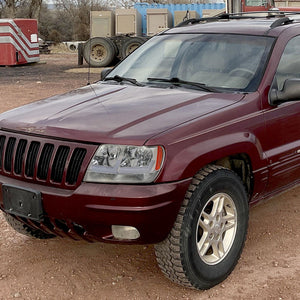 Spec-D Headlights Jeep Grand Cherokee (99-04) w/ Dual DRL LED Bars Chrome / Smoke / Black